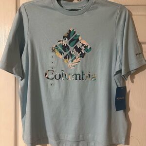 Columbia Sky Blue Logo Tee